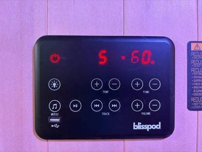 Blisspod Milano Full Spectrum Infrared Sauna | 2 Person | Canadian Hemlock | Ultra-Low EMF | 2000W