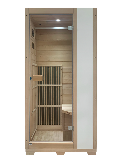 Blisspod Vienna Far Infrared Sauna | 1 Person | Canadian Hemlock | Low EMF | 1140W