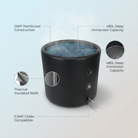 Pro Elite Recovery 90Cm Ice Pod Ice Bath Therapy Inflatable DWF Cold Plunge Tub for 03Hp Water Chiller for Athletes — Lifestyle