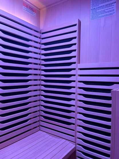 Blisspod Milano Full Spectrum Infrared Sauna | 2 Person | Canadian Hemlock | Ultra-Low EMF | 2000W