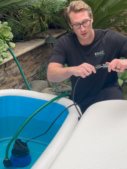 RevX Cold Plunge Drain Pump | 3/4 HP | Drains in Under 10 Min | 39 Gal/Min