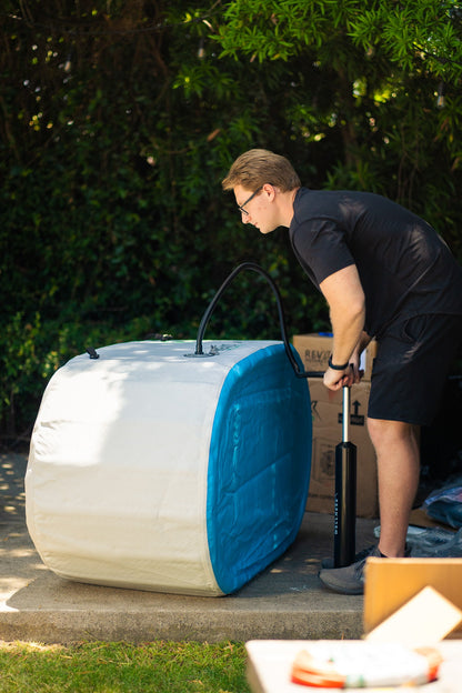 RevX Inflatable Tub Deluxe | Large Inflatable Cold Plunge Tub | 150 Gal | Fits Up to 7'2"