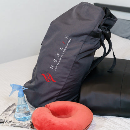 HEALiX Stash Sauna Blanket Carrying Backpack | Matte Black