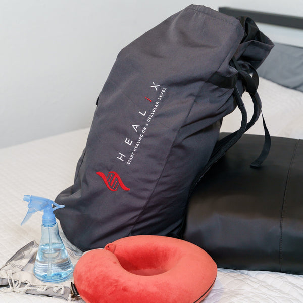 HEALiX Stash Sauna Blanket Carrying Backpack | Matte Black
