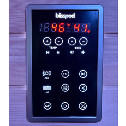 Blisspod Malmo All-In-One Infrared + Red Light Therapy Sauna | 2 Person | Canadian Hemlock | Low EMF