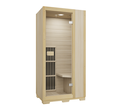 Blisspod Vienna Far Infrared Sauna | 1 Person | Canadian Hemlock | Low EMF | 1140W