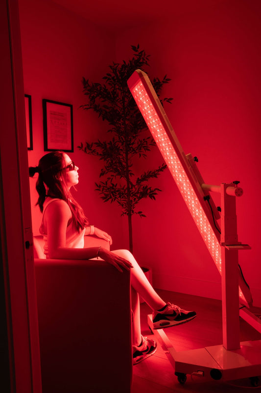 Renew Red Light Panorama Panel | 7-Wavelength Adjustable LED Therapy Panel | 480 LEDs | 360° Rotating Stand