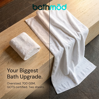 Luxury Organic Cotton Bath Sheets | Two Pack