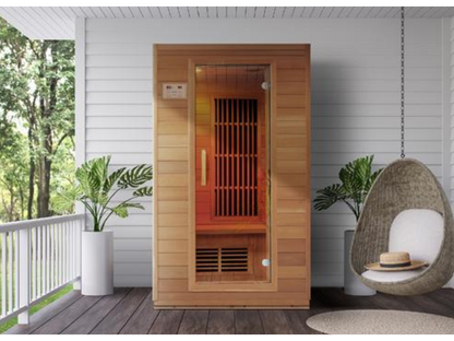 Blisspod Vienna Far Infrared Sauna | 2 Person | Canadian Hemlock | Ultra-Low EMF | 1800W