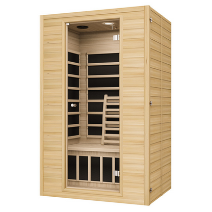Blisspod Vienna Far Infrared Sauna | 2 Person | Canadian Hemlock | Ultra-Low EMF | 1800W