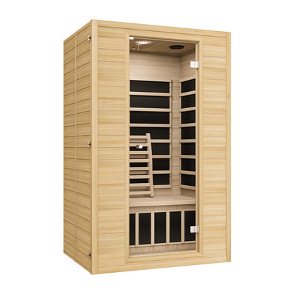 Blisspod Vienna Far Infrared Sauna | 2 Person | Canadian Hemlock | Ultra-Low EMF | 1800W