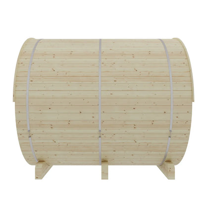 Finnish Sauna Builders Vassa | 6-Person Outdoor Barrel Sauna | 8KW WiFi Heater