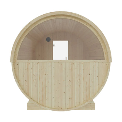 Finnish Sauna Builders Vassa | 6-Person Outdoor Barrel Sauna | 8KW WiFi Heater