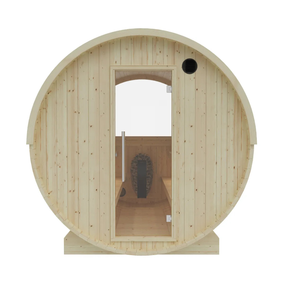 Finnish Sauna Builders Vassa | 6-Person Outdoor Barrel Sauna | 8KW WiFi Heater