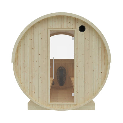 Finnish Sauna Builders Vassa | 6-Person Outdoor Barrel Sauna | 8KW WiFi Heater
