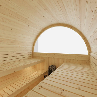 Finnish Sauna Builders Vassa | 6-Person Outdoor Barrel Sauna | 8KW WiFi Heater