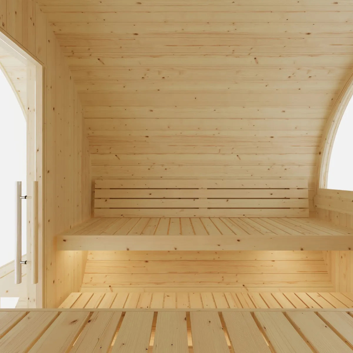 Finnish Sauna Builders Vassa | 6-Person Outdoor Barrel Sauna | 8KW WiFi Heater