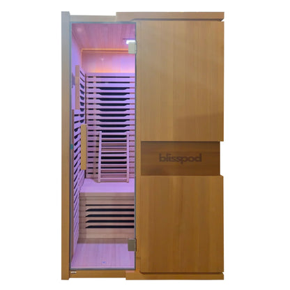 Blisspod Milano Full Spectrum Infrared Sauna | 2 Person | Canadian Hemlock | Ultra-Low EMF | 2000W
