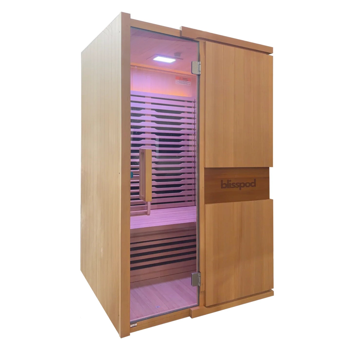 Blisspod Milano Full Spectrum Infrared Sauna | 2 Person | Canadian Hemlock | Ultra-Low EMF | 2000W