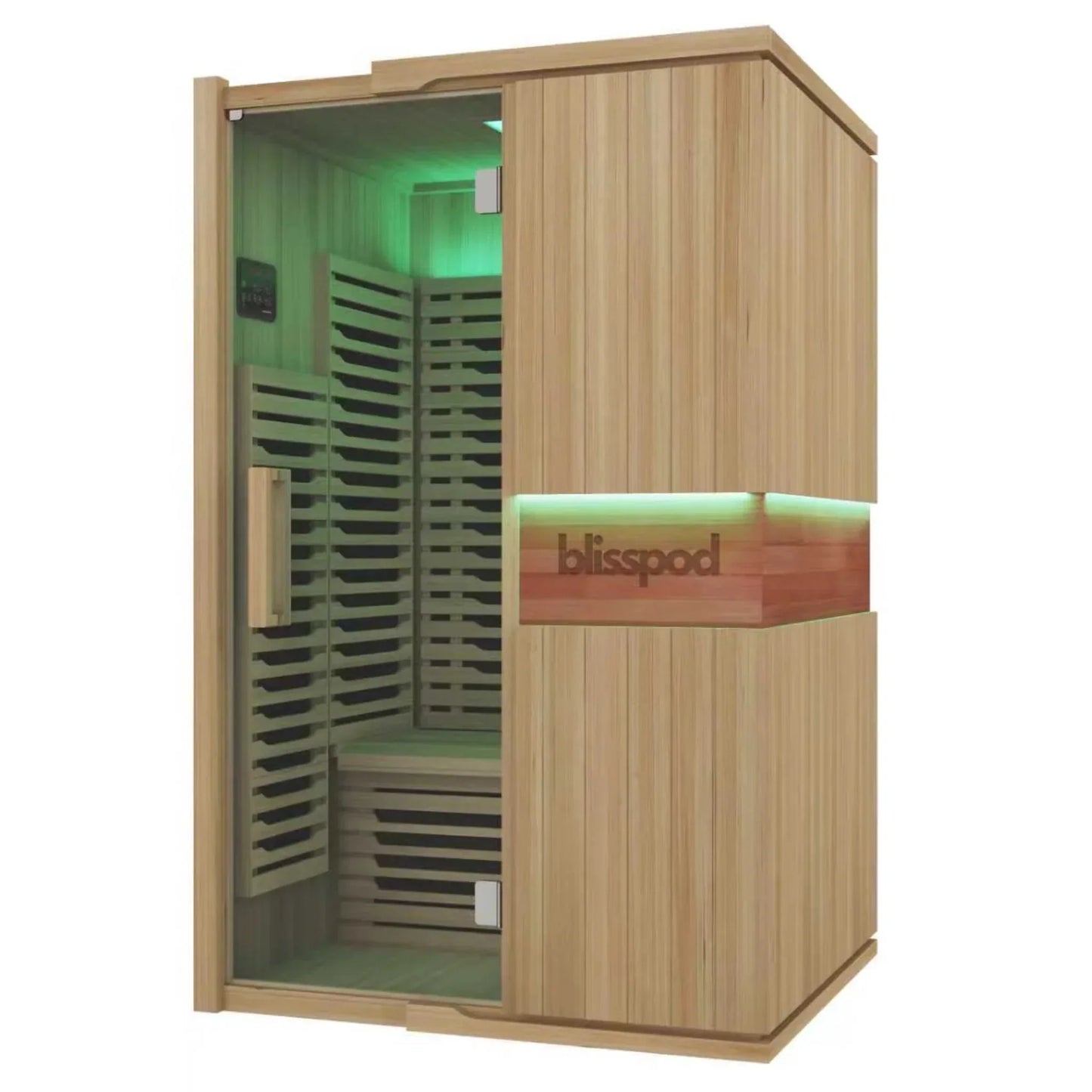 Blisspod Milano Full Spectrum Infrared Sauna | 2 Person | Canadian Hemlock | Ultra-Low EMF | 2000W