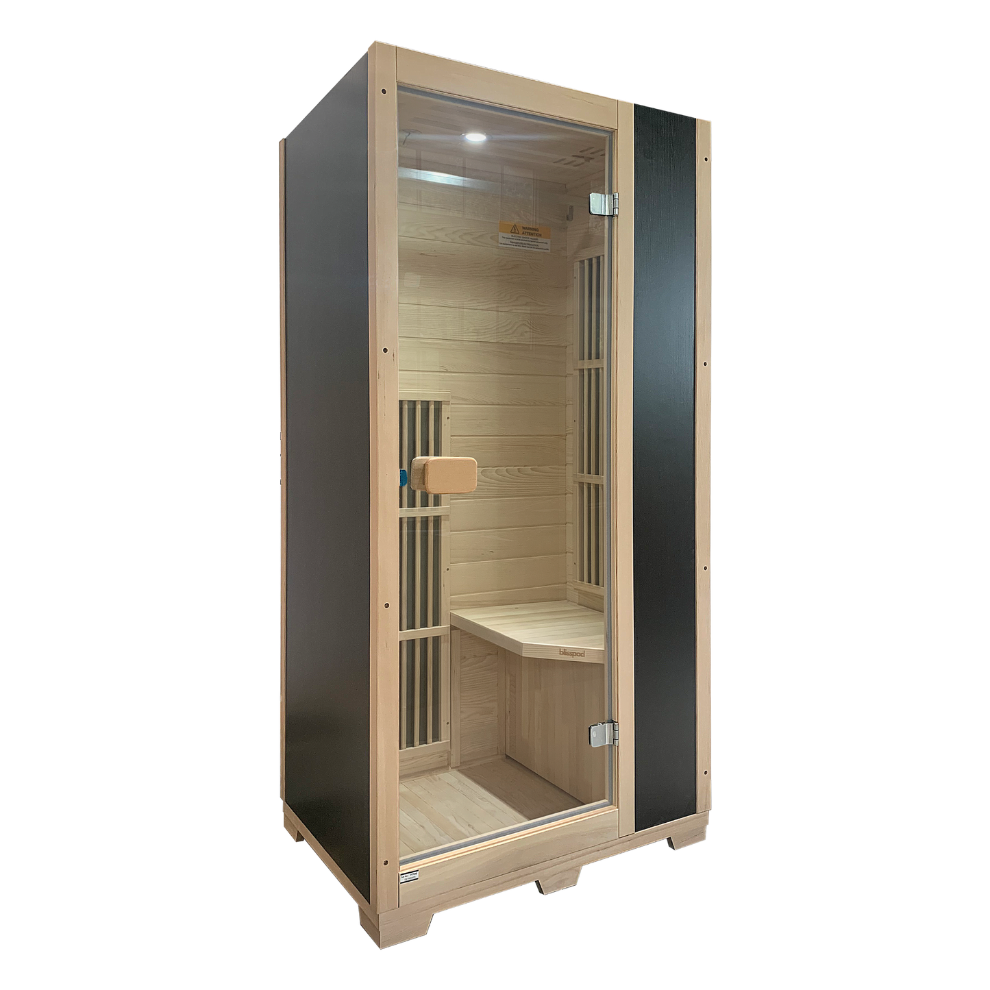 Blisspod Vienna Far Infrared Sauna | 1 Person | Canadian Hemlock | Low EMF | 1140W