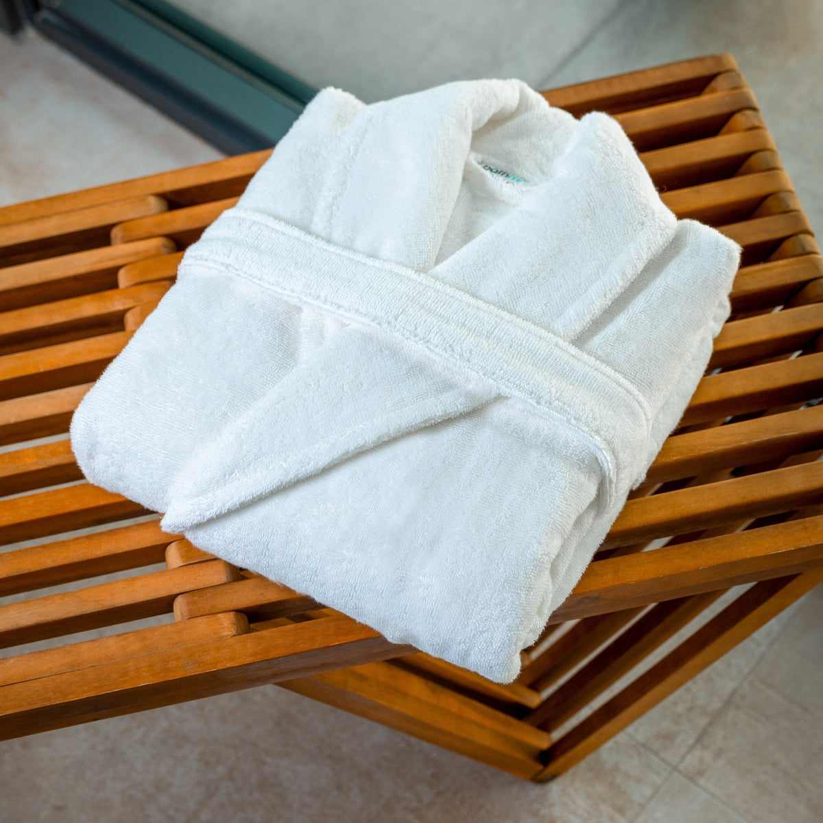 Luxury Organic Cotton Bathrobe & Slipper Set