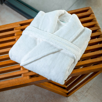 Luxury Organic Cotton Bathrobe & Slipper Set